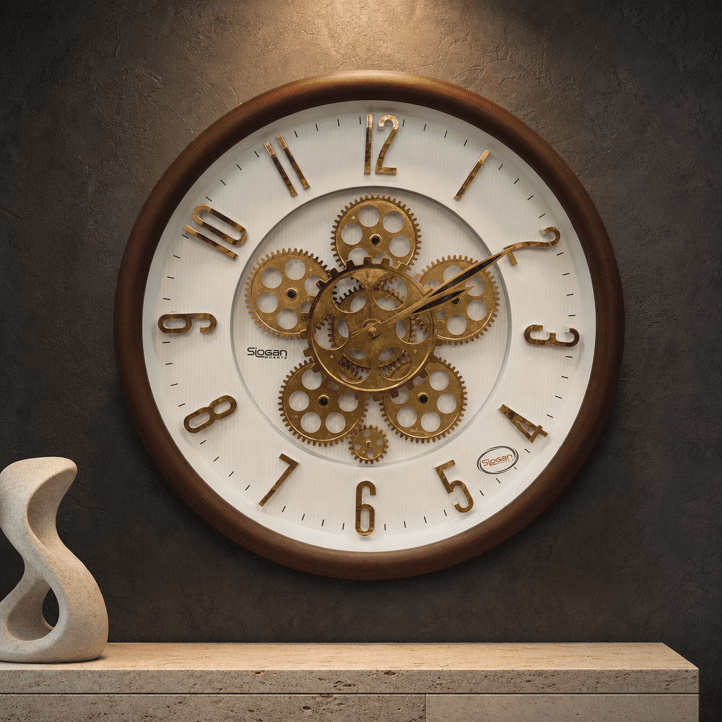 Industrial gear clock collection