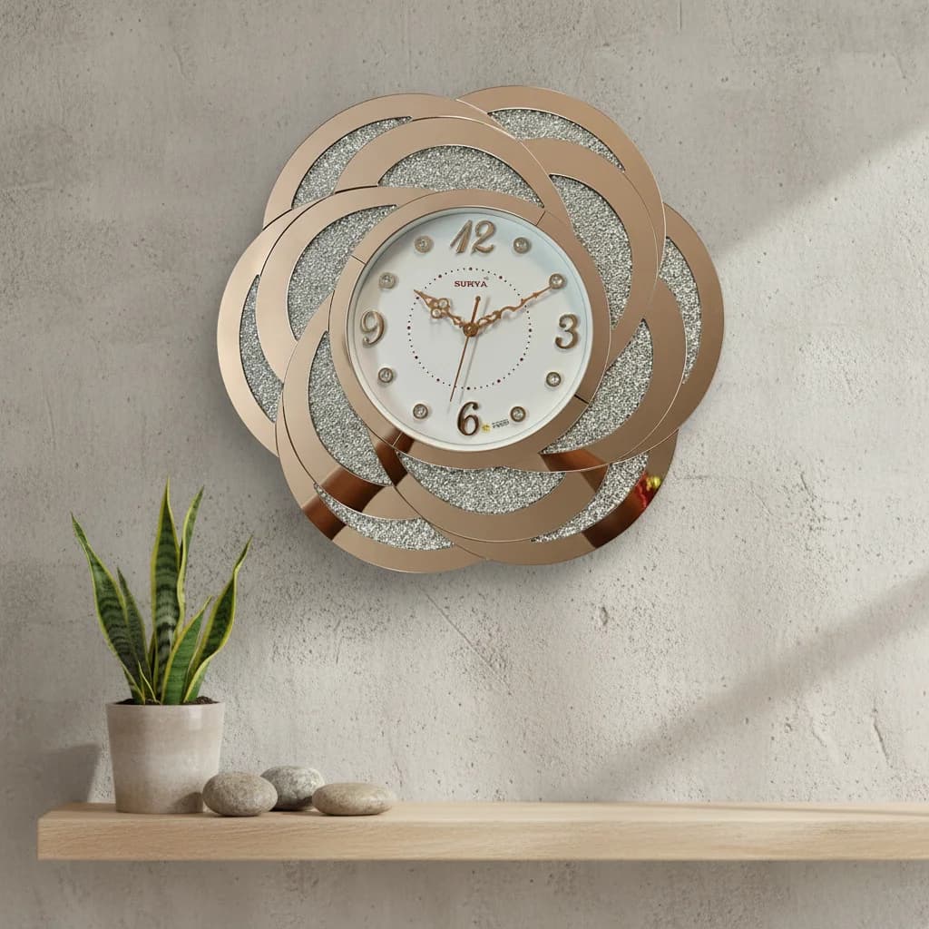 Mirror glamour clock collection