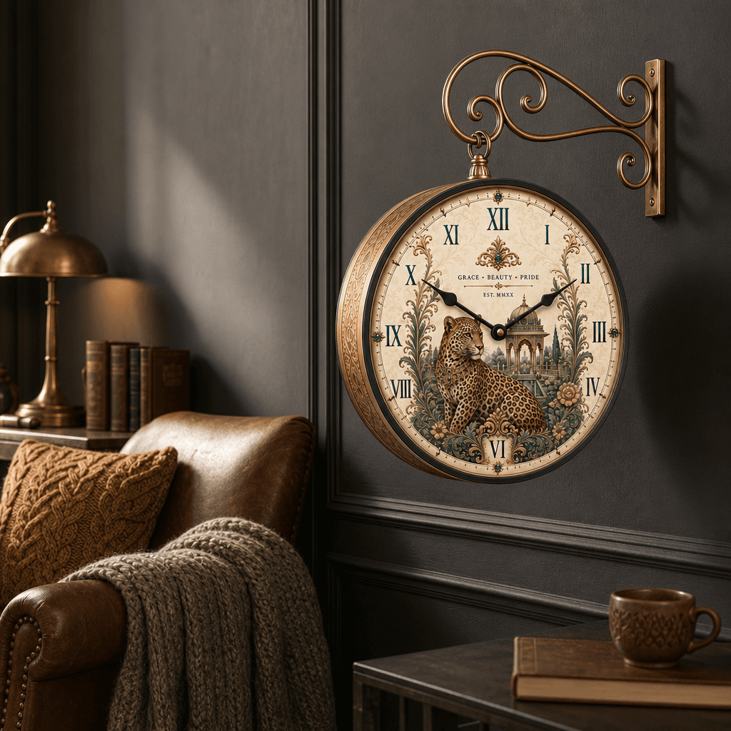 Sculptural metal clock collection